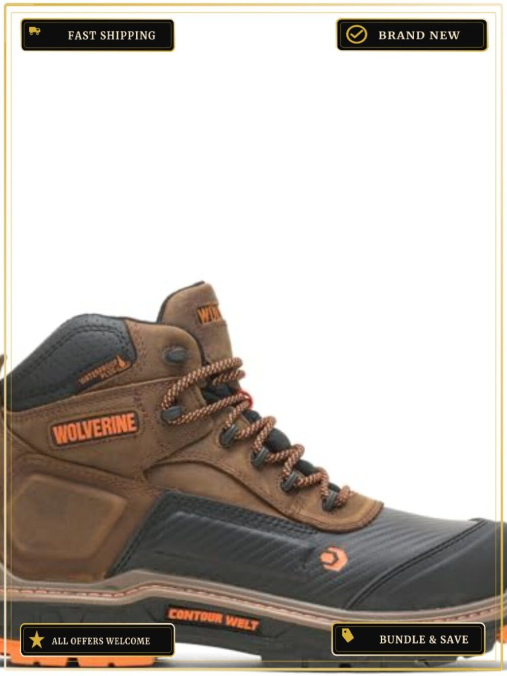 Men's Waterproof Composite Toe Work Boots